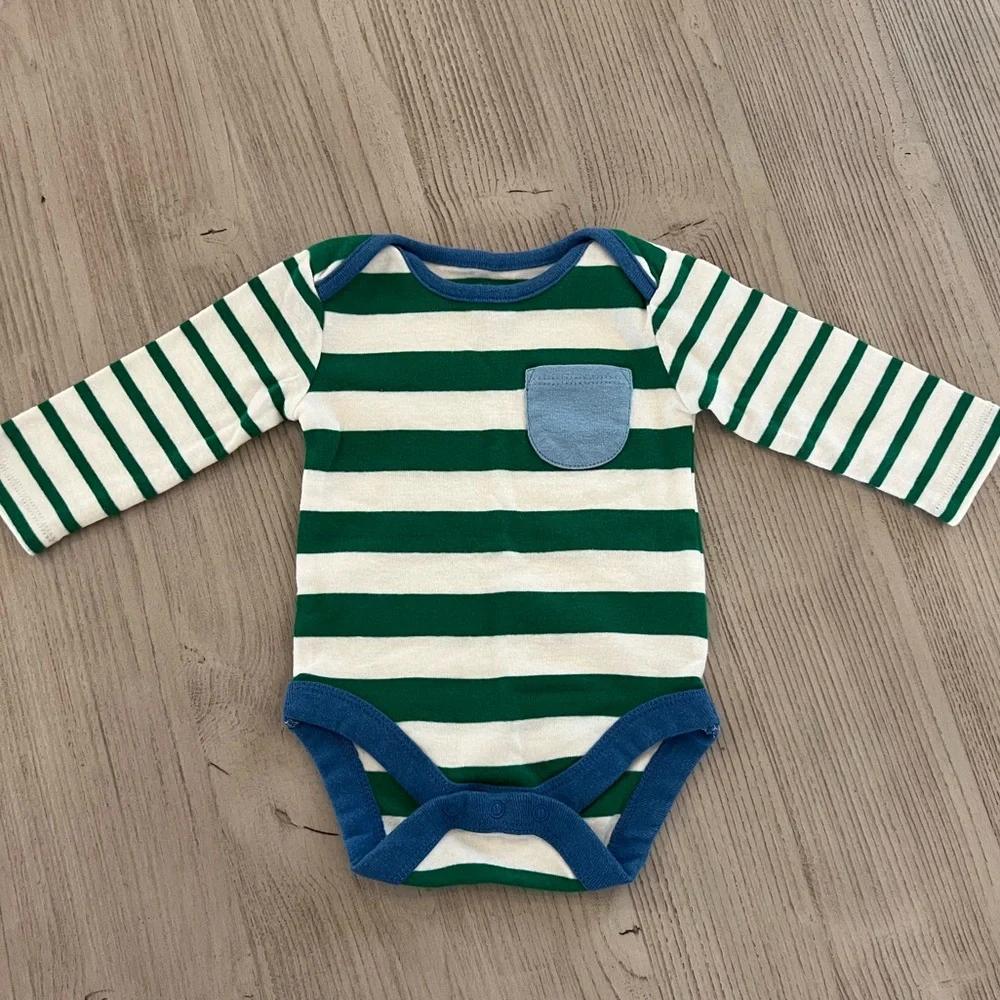 EUC Striped Long-sleeved Bodysuits - Picture 8 of 11